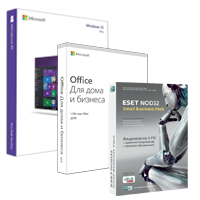 В корзину (Win10 Pro, Office 2019, Eset Nod32) Пакет для 5 ПК онлайн